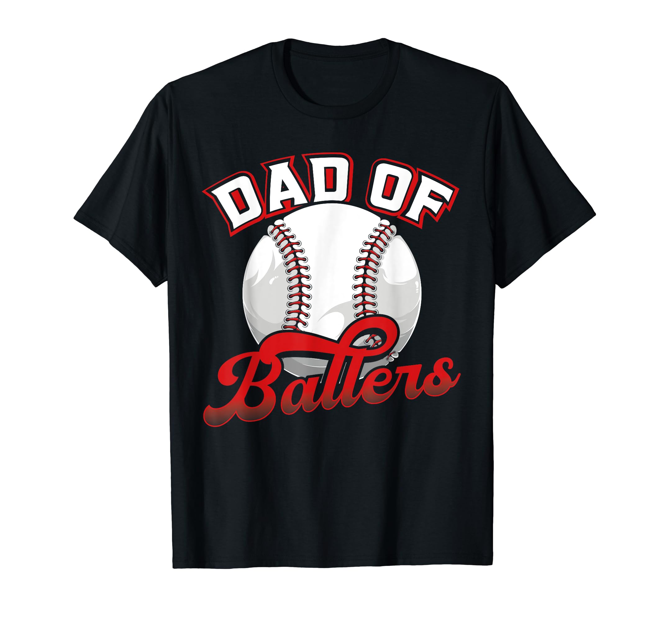 Papa Ballers Papa Baseball And T-Shirt - Minimalist Print Men Women - T-Shirt, Sweatshirt, Hoodie