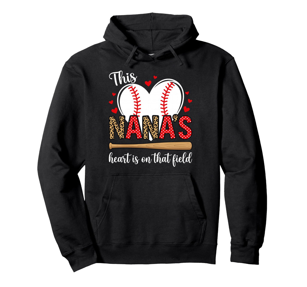 Nanas Baseball Field Leopard Polka Dot Hoodie - Novelty Apparel for Adults - T-Shirt, Sweatshirt, Hoodie