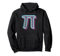 Pi Day Glitch Vaporwave Engineer Algebra Hoodie - Trendy Graphic Unisex - T-Shirt, Sweatshirt, Hoodie