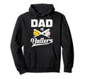 Mens Dad Ballers Funny Dad Baseball Hoodie - Novelty Apparel Men Women - T-Shirt, Sweatshirt, Hoodie