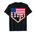 Baseball Ice Cream Drip Patriotic T-Shirt - Streetwear Style for Adults - T-Shirt, Sweatshirt, Hoodie