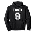 Number 9 Players Biggest Fan Baseball Hoodie - Minimalist Print Men Women - T-Shirt, Sweatshirt, Hoodie