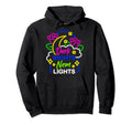 Dark Nights Neon Lights Gothic Occult Hoodie - Custom Art Print Unisex - T-Shirt, Sweatshirt, Hoodie