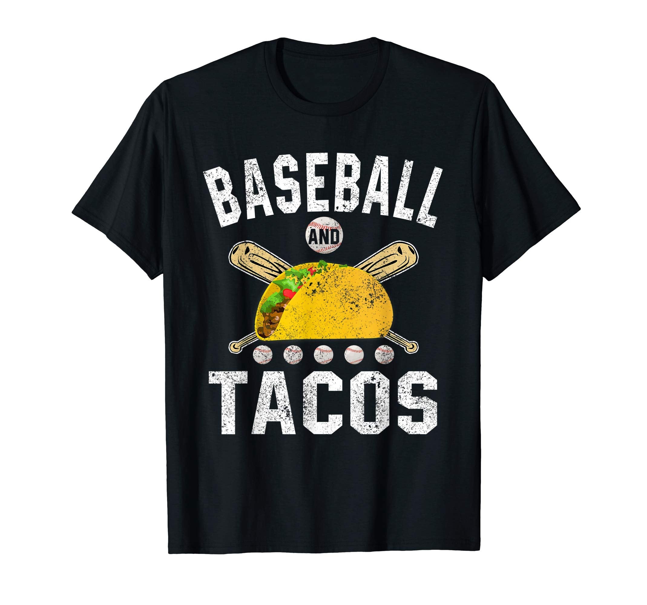 Baseball And Tacos Funny Cinco De T-Shirt - Casual Everyday Wear Unisex - T-Shirt, Sweatshirt, Hoodie