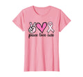 Breast Cancer Awareness Costume Peace T-Shirt - Trendy Graphic for Adults - T-Shirt, Sweatshirt, Hoodie