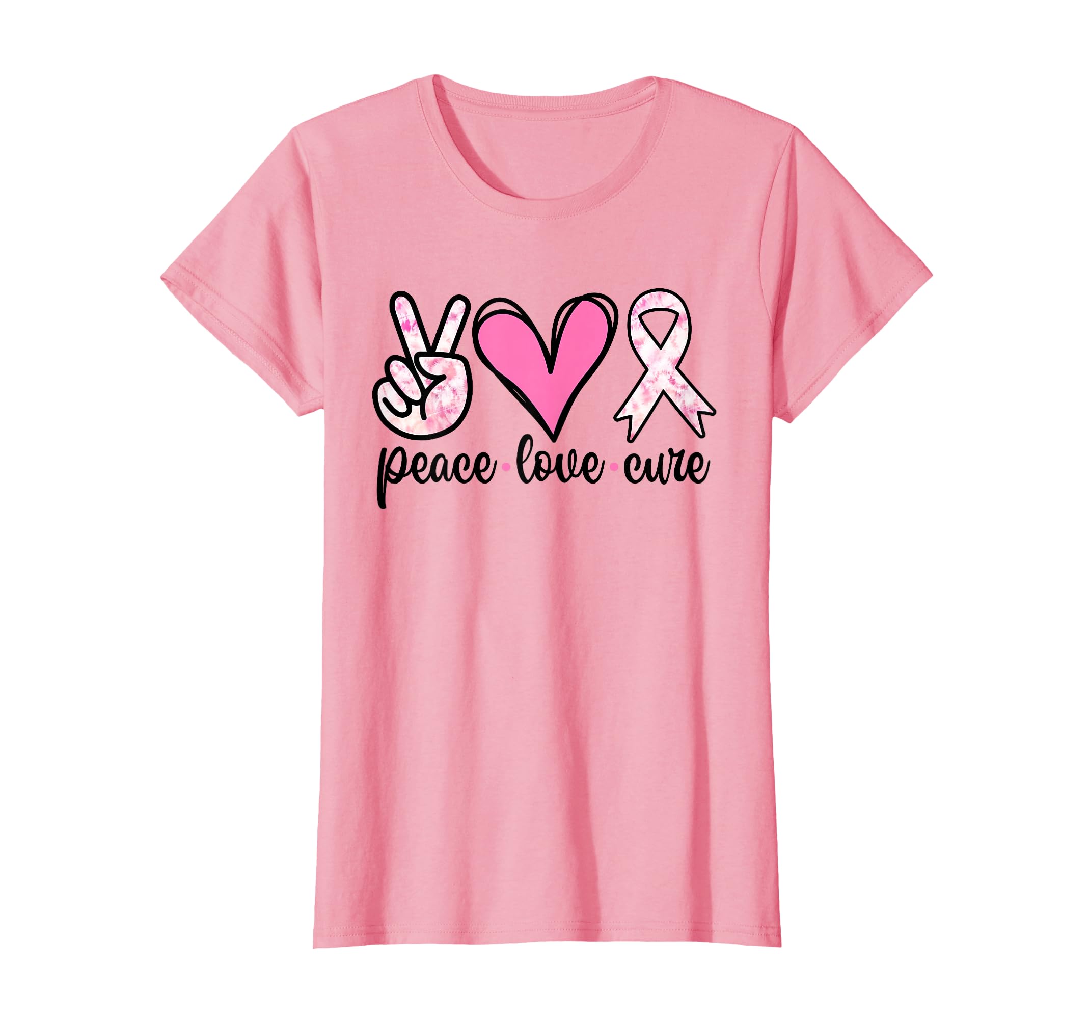 Breast Cancer Awareness Costume Peace T-Shirt - Trendy Graphic for Adults - T-Shirt, Sweatshirt, Hoodie
