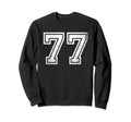 Number 77 Sport Distressed Number Sweatshirt - Custom Art Print Men Women - T-Shirt, Sweatshirt, Hoodie