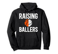 Raising Ballers Basketball Baseball Dad Hoodie - Unique Graphic for Adults - T-Shirt, Sweatshirt, Hoodie