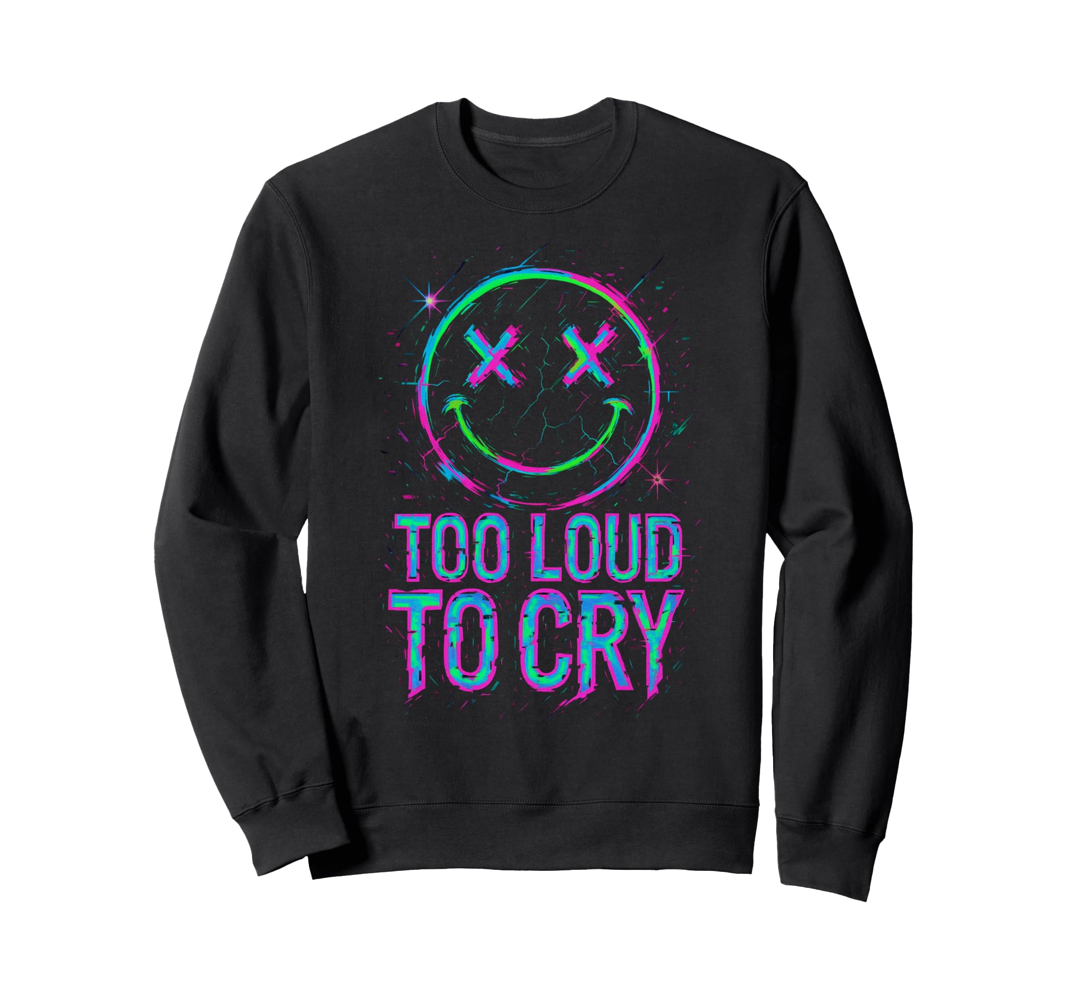 Hyperpop Y2K Digital Punk Streetwear Sweatshirt - Trendy Graphic for Adults - T-Shirt, Sweatshirt, Hoodie