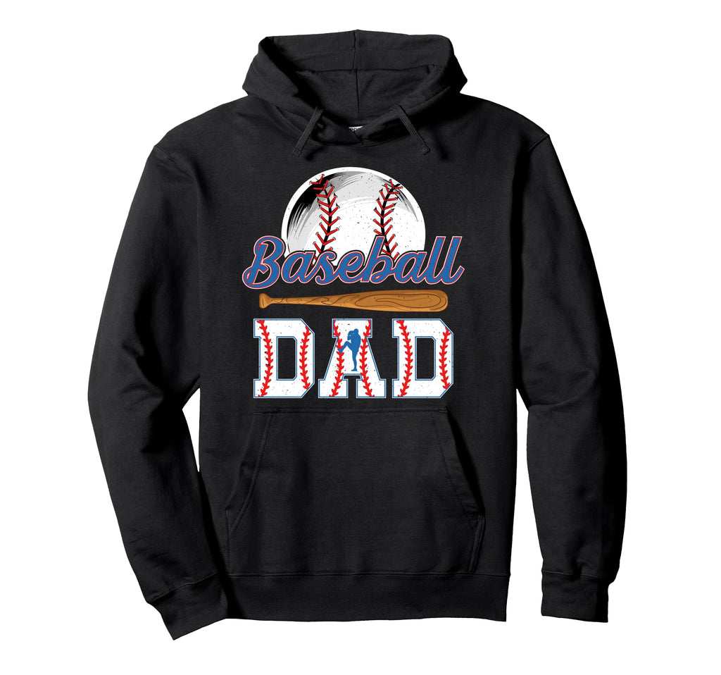 Baseball Dad Baseball Player Dad Proud Hoodie - Graphic Print for Adults - T-Shirt, Sweatshirt, Hoodie