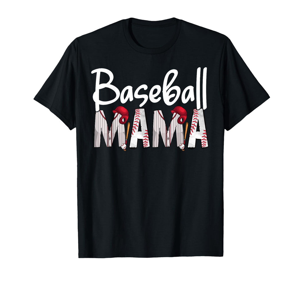 Baseball Mama Custom Baseball Mothers Day T-Shirt - Graphic Print Unisex - T-Shirt, Sweatshirt, Hoodie