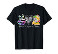 Peace Love Learn Teacher Student First T-Shirt - Graphic Print Men Women - T-Shirt, Sweatshirt, Hoodie