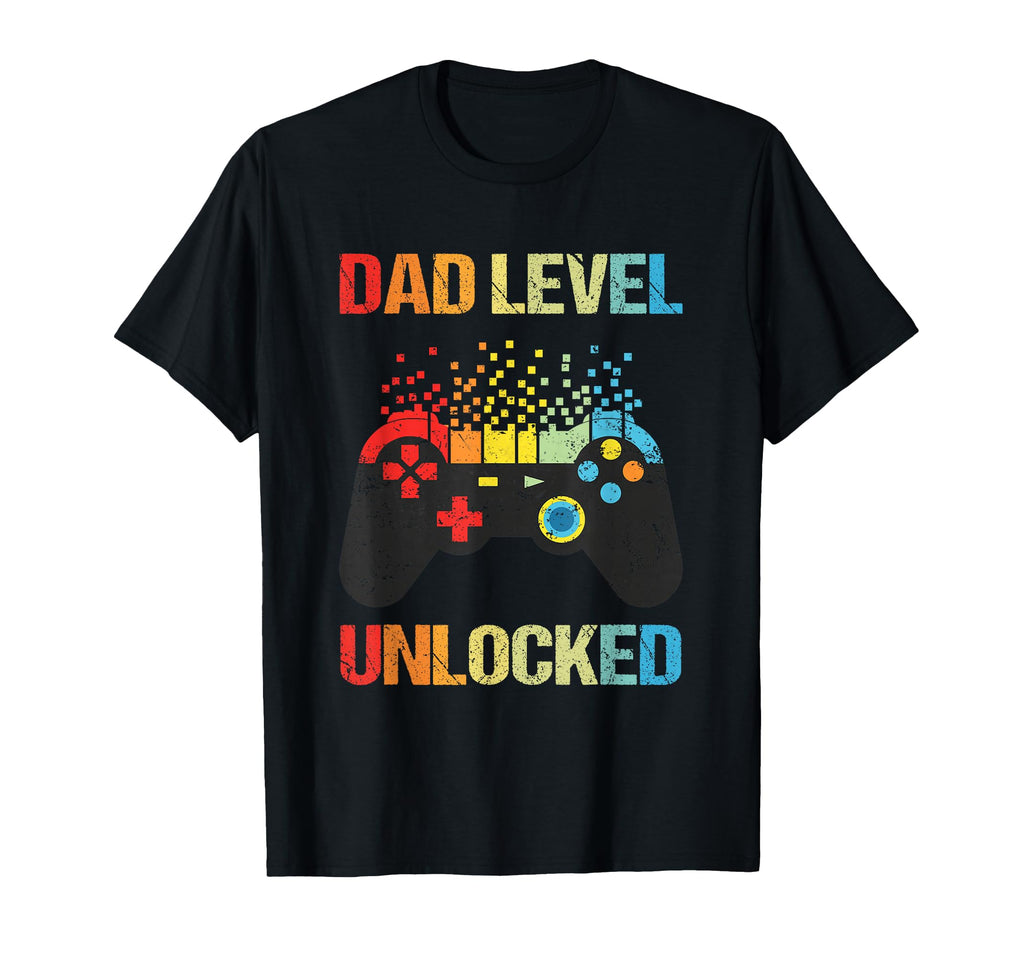 Dad Level Unlocked Funny New Dad T-Shirt - Casual Everyday Wear Unisex - T-Shirt, Sweatshirt, Hoodie