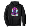 Vaporwave Aesthetic Dog Hoodie - Aesthetic Graphic Men Women - T-Shirt, Sweatshirt, Hoodie