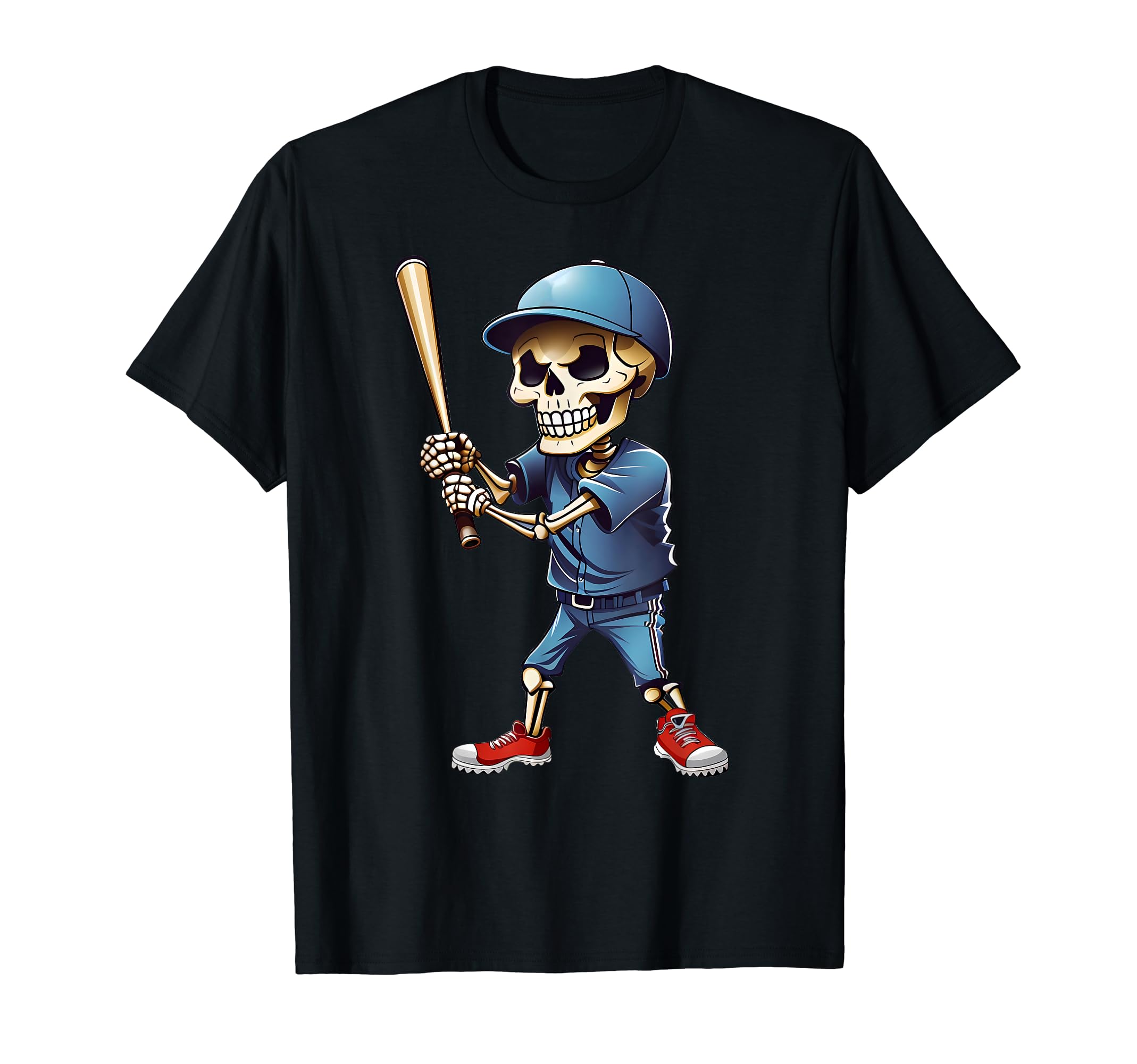 Spooky Baseball Halloween Dabbing T-Shirt - Custom Art Print Unisex - T-Shirt, Sweatshirt, Hoodie