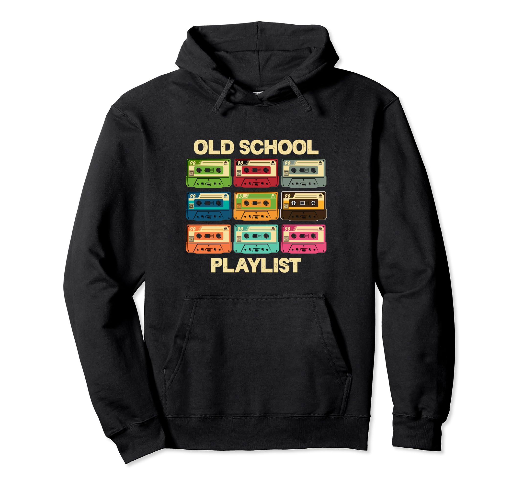 Old School Playlist Cassette Tapes Hoodie - Streetwear Style Unisex - T-Shirt, Sweatshirt, Hoodie