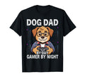 Mens Dog Dad Gamer Night Fathers Day T-Shirt - Minimalist Print for Adults - T-Shirt, Sweatshirt, Hoodie