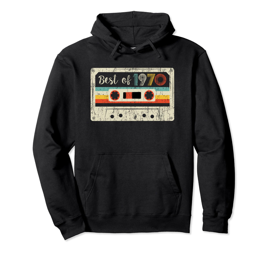Best 1970 1970 Cassette Tape Hoodie - Casual Everyday Wear for Adults - T-Shirt, Sweatshirt, Hoodie