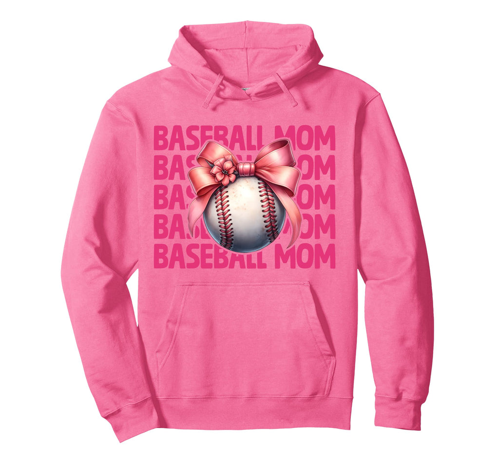 Baseball Mom Baseball Mama Mothers Day Hoodie - Trendy Graphic Unisex - T-Shirt, Sweatshirt, Hoodie