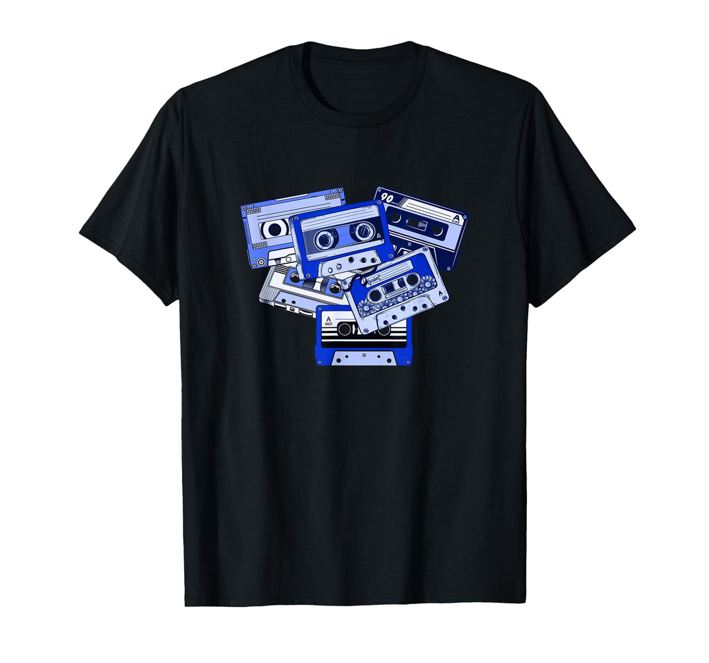 Blue Tape Cassettes Old School Blue T-Shirt - Streetwear Style for Adults - T-Shirt, Sweatshirt, Hoodie