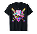 Baseball Drip Nana Tie Dye Baseball T-Shirt - Minimalist Print for Adults - T-Shirt, Sweatshirt, Hoodie