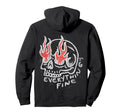 Back Y2K Streetwear Skull Hoodie - Minimalist Print Unisex - T-Shirt, Sweatshirt, Hoodie