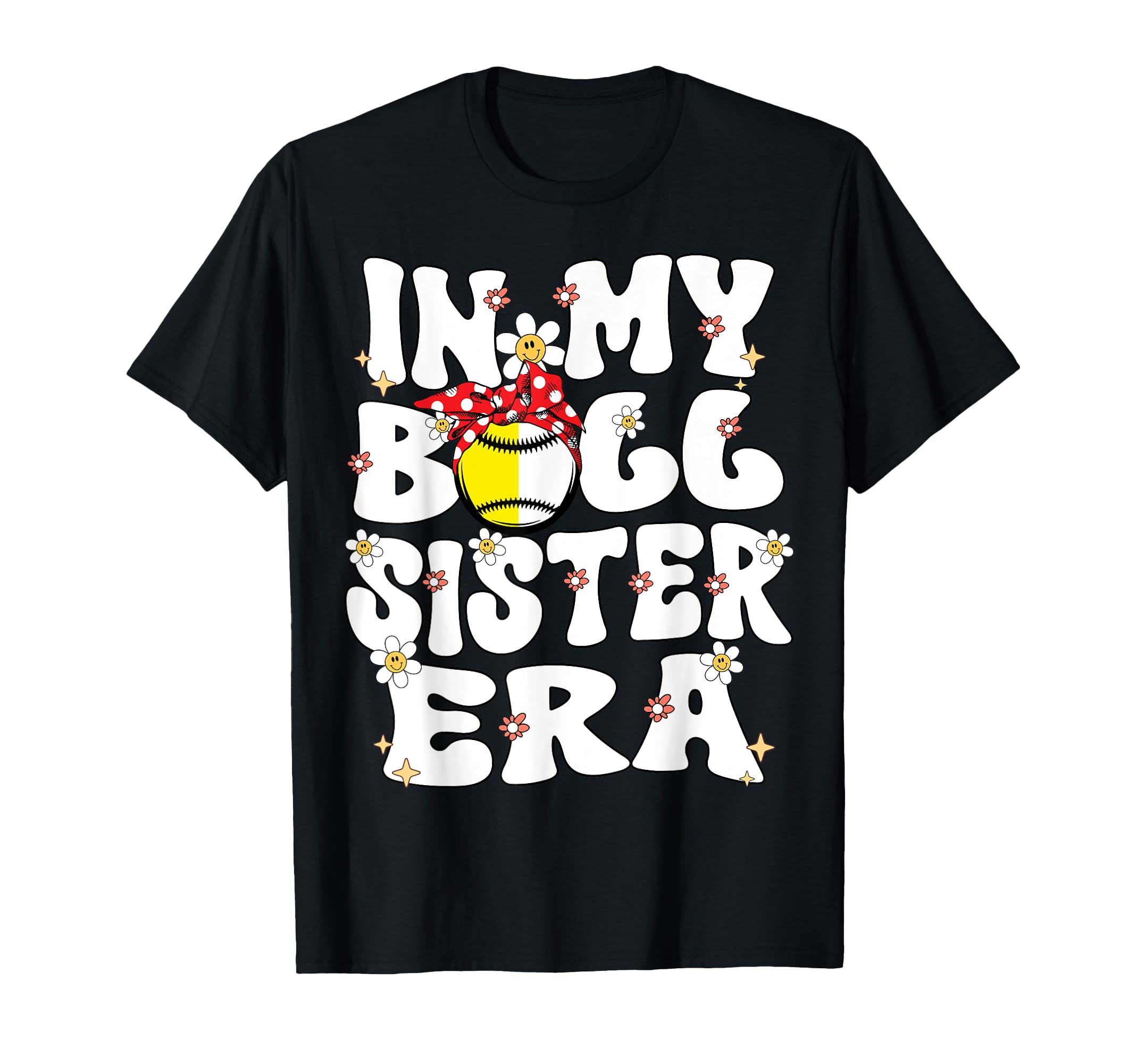 My Ball Sister Era Groovy Baseball T-Shirt - Custom Art Print for Adults - T-Shirt, Sweatshirt, Hoodie