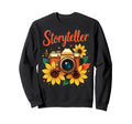 Photo Camera Flowers Storyteller Sweatshirt - Novelty Apparel Men Women - T-Shirt, Sweatshirt, Hoodie