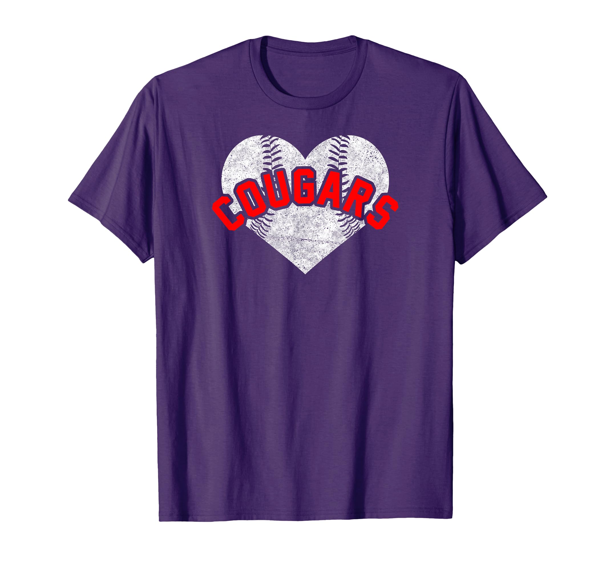 Cougars Baseball Softball High T-Shirt - Aesthetic Graphic for Adults - T-Shirt, Sweatshirt, Hoodie