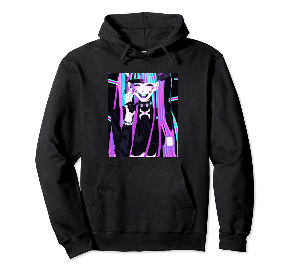 Goth Anime Vaporwave And Creepy Goth Hoodie - Unique Graphic Unisex - T-Shirt, Sweatshirt, Hoodie