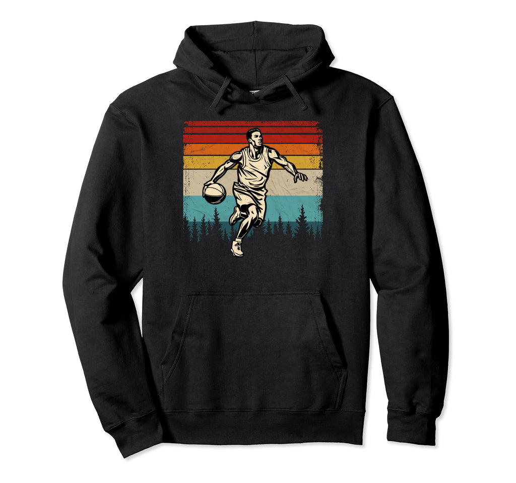 Basketball Player Distressed Basketball Hoodie - Fun Novelty Design Unisex - T-Shirt, Sweatshirt, Hoodie
