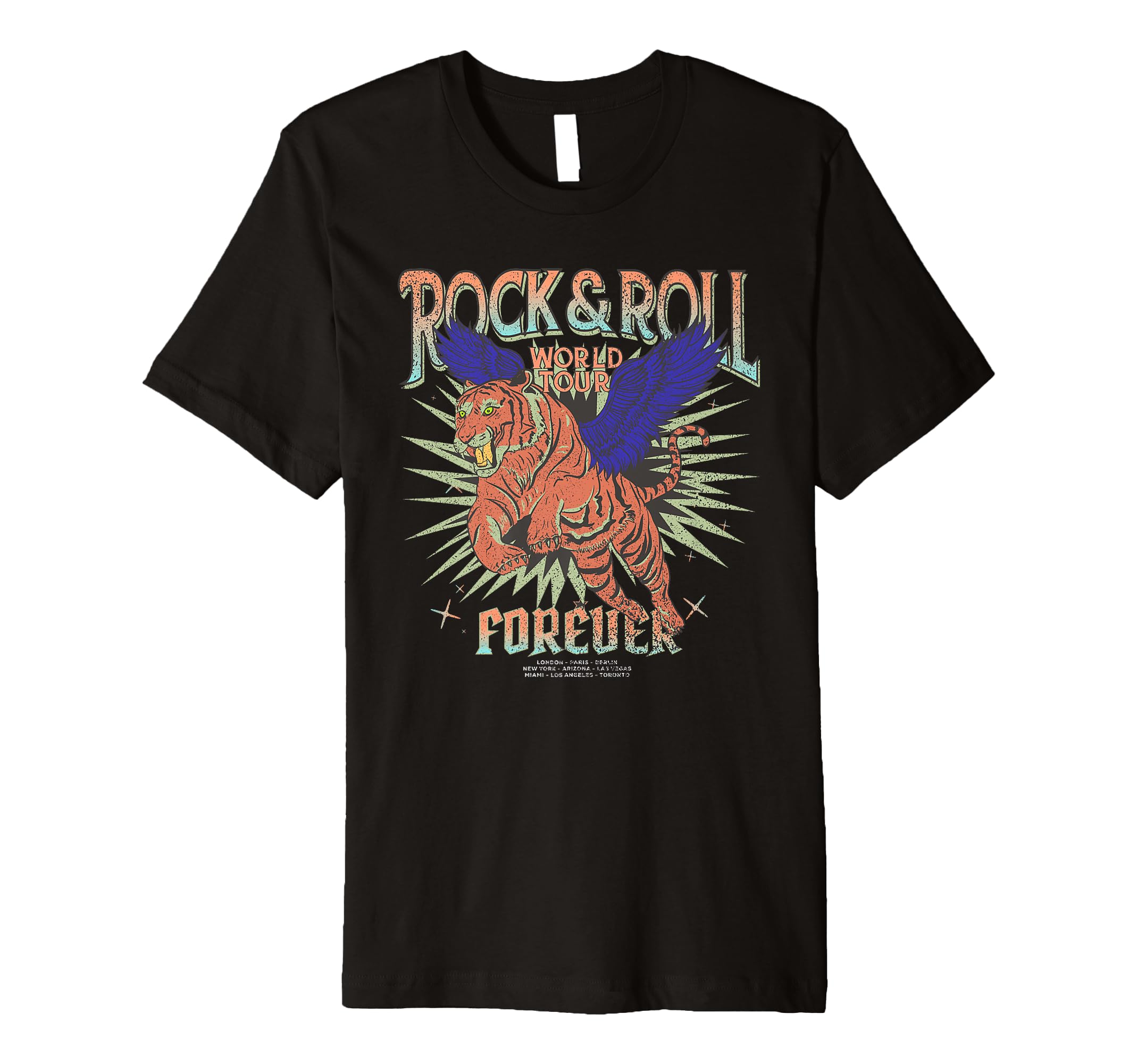 Tiger Rock Band T-Shirt - Unique Graphic for Adults - T-Shirt, Sweatshirt, Hoodie