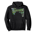 Cyberpunk Aesthetic Mushroom Hoodie - Fun Novelty Design for Adults - T-Shirt, Sweatshirt, Hoodie
