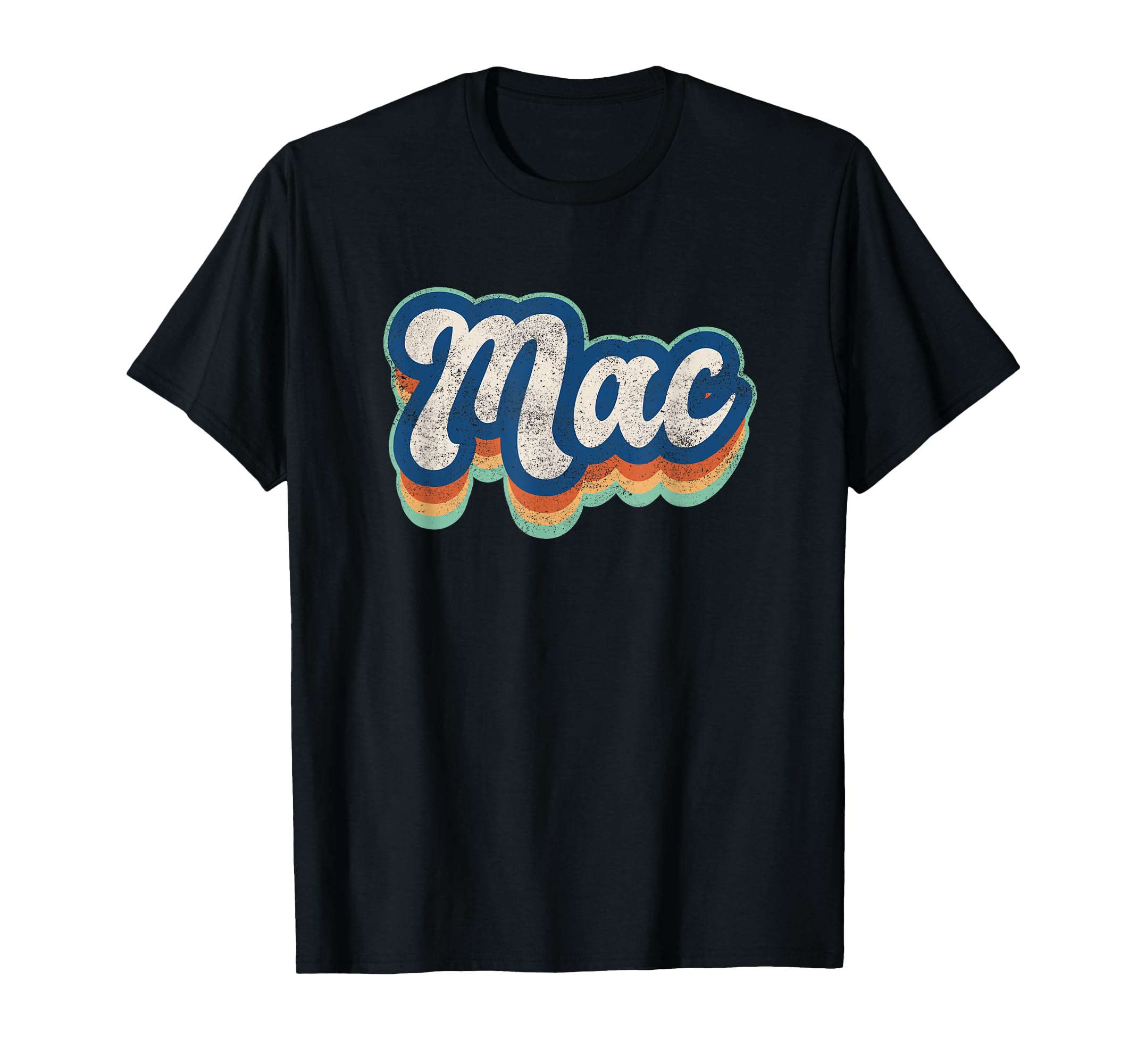 Mac First Name 70S 80S Personalized T-Shirt - Custom Art Print Men Women - T-Shirt, Sweatshirt, Hoodie