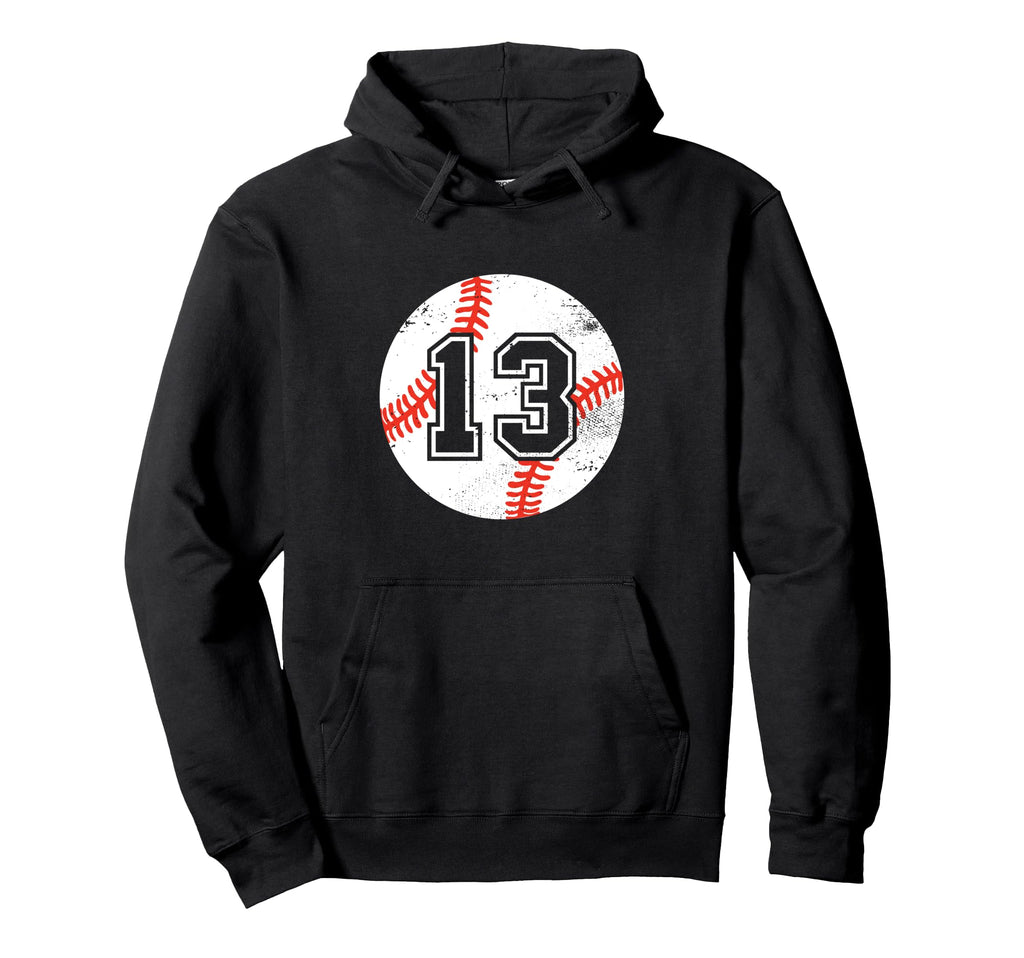 Baseball Player 13 Baseball Mom Hoodie - Casual Everyday Wear for Adults - T-Shirt, Sweatshirt, Hoodie