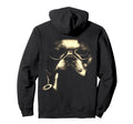 French Bulldog Glasses Smoking Pipe Hoodie - Minimalist Print for Adults - T-Shirt, Sweatshirt, Hoodie