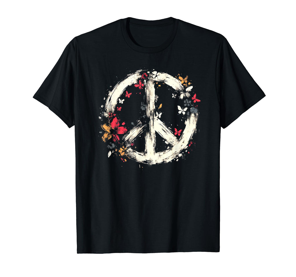60S 70S Peace Love And Groovy Flower T-Shirt - Streetwear Style for Adults - T-Shirt, Sweatshirt, Hoodie