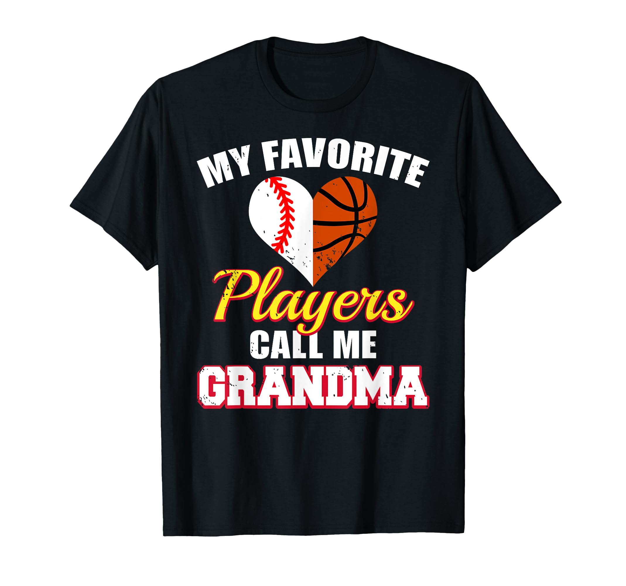 My Favorite Baseball Basketball T-Shirt - Casual Everyday Wear Men Women - T-Shirt, Sweatshirt, Hoodie