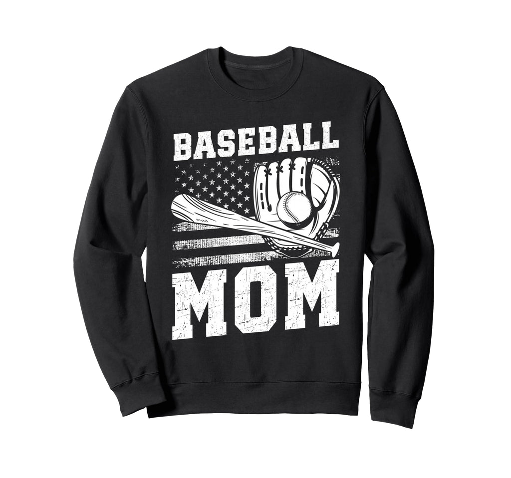Baseball Mom Sweatshirt - Minimalist Print Unisex - T-Shirt, Sweatshirt, Hoodie