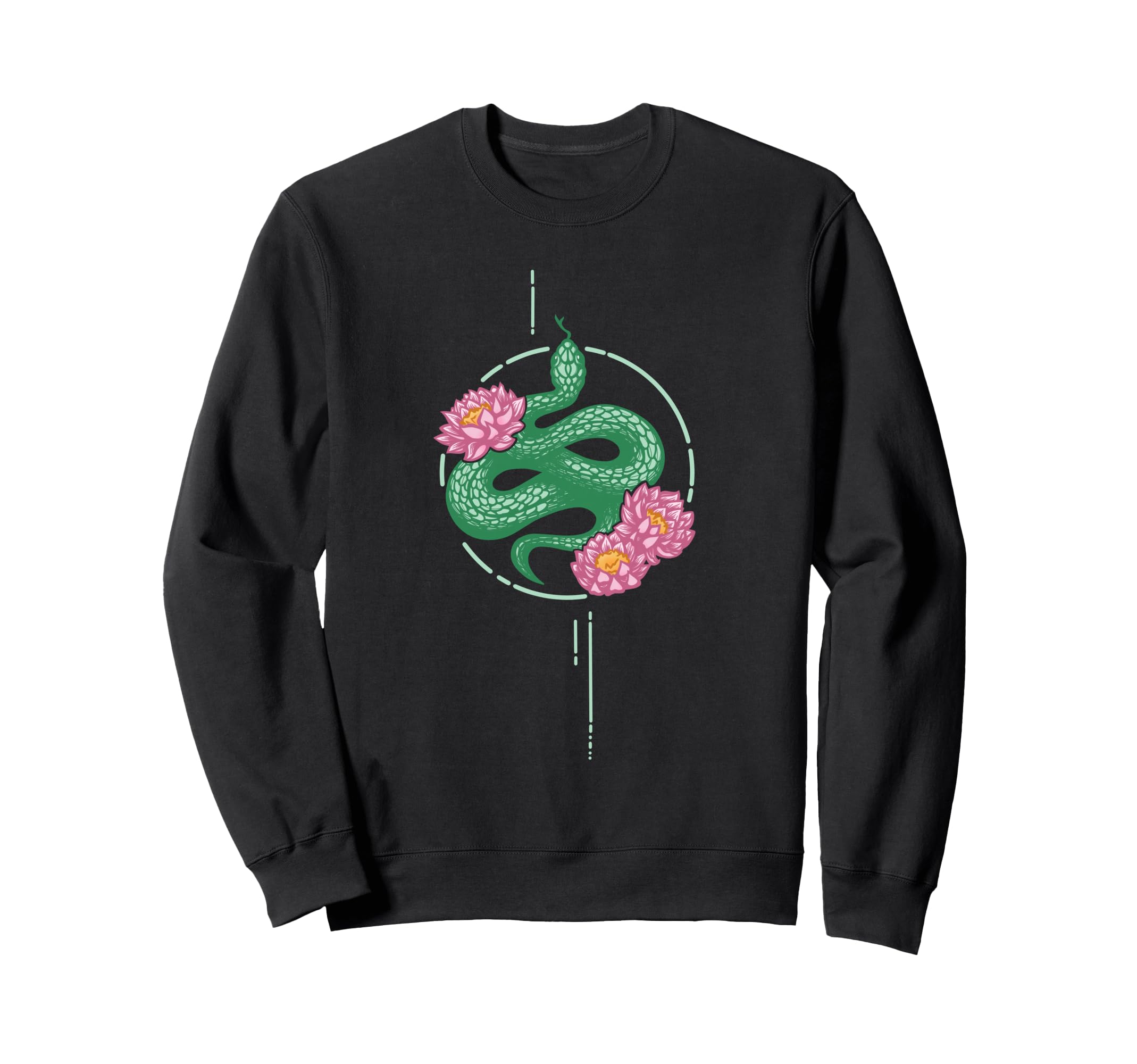 Snake Water Lily Reptile Eboy Egirl Y2K Sweatshirt - Graphic Print Unisex - T-Shirt, Sweatshirt, Hoodie