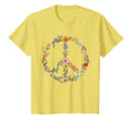Floral Peace Sign Boho Teens T-Shirt - Casual Everyday Wear for Adults - T-Shirt, Sweatshirt, Hoodie