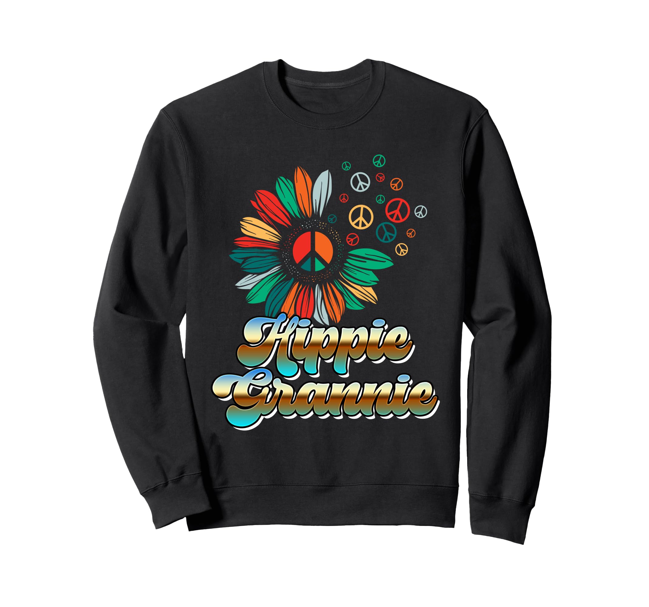 Flower Power Groovy Oma Hippie Funny Sweatshirt - Minimalist Print Unisex - T-Shirt, Sweatshirt, Hoodie