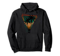 Summer Palm Trees Distressed Hoodie - Fun Novelty Design for Adults - T-Shirt, Sweatshirt, Hoodie