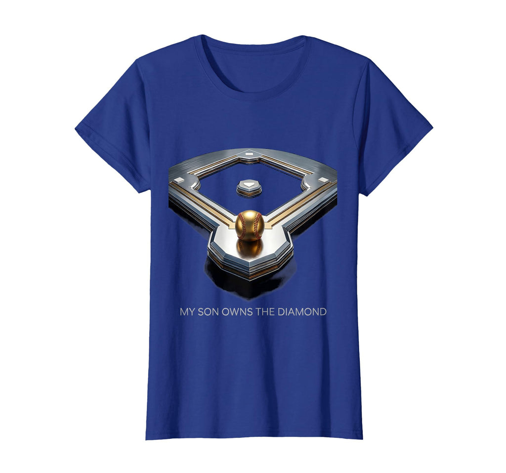 My Son Owns Diamond Baseball Mom T-Shirt - Unique Graphic Men Women - T-Shirt, Sweatshirt, Hoodie