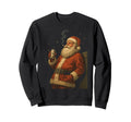 Smoking Santa Claus Cigarette 90S Sweatshirt - Novelty Apparel Men Women - T-Shirt, Sweatshirt, Hoodie