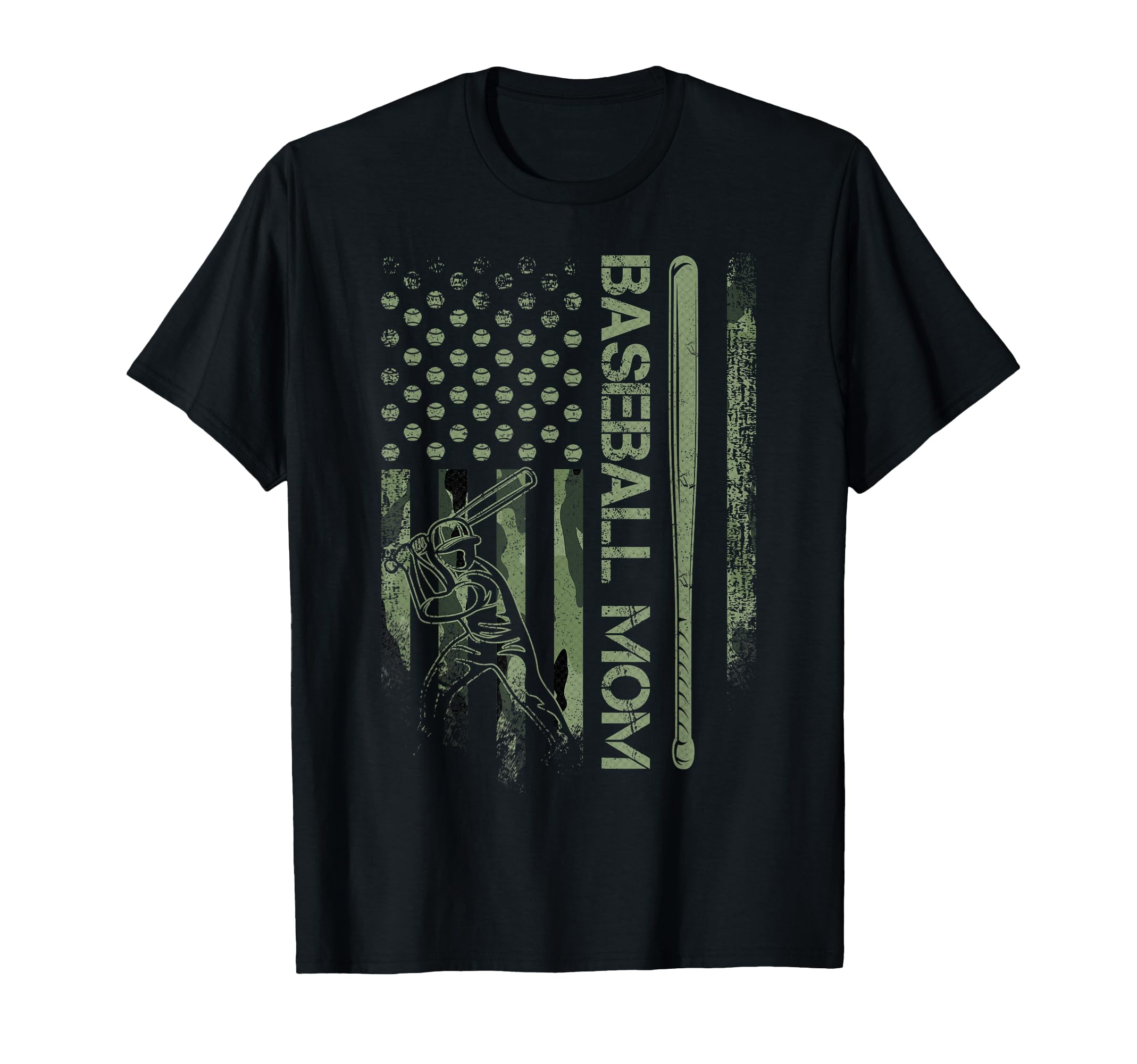 Usa Camouflage Baseball Mom Baseball T-Shirt - Trendy Graphic Men Women - T-Shirt, Sweatshirt, Hoodie