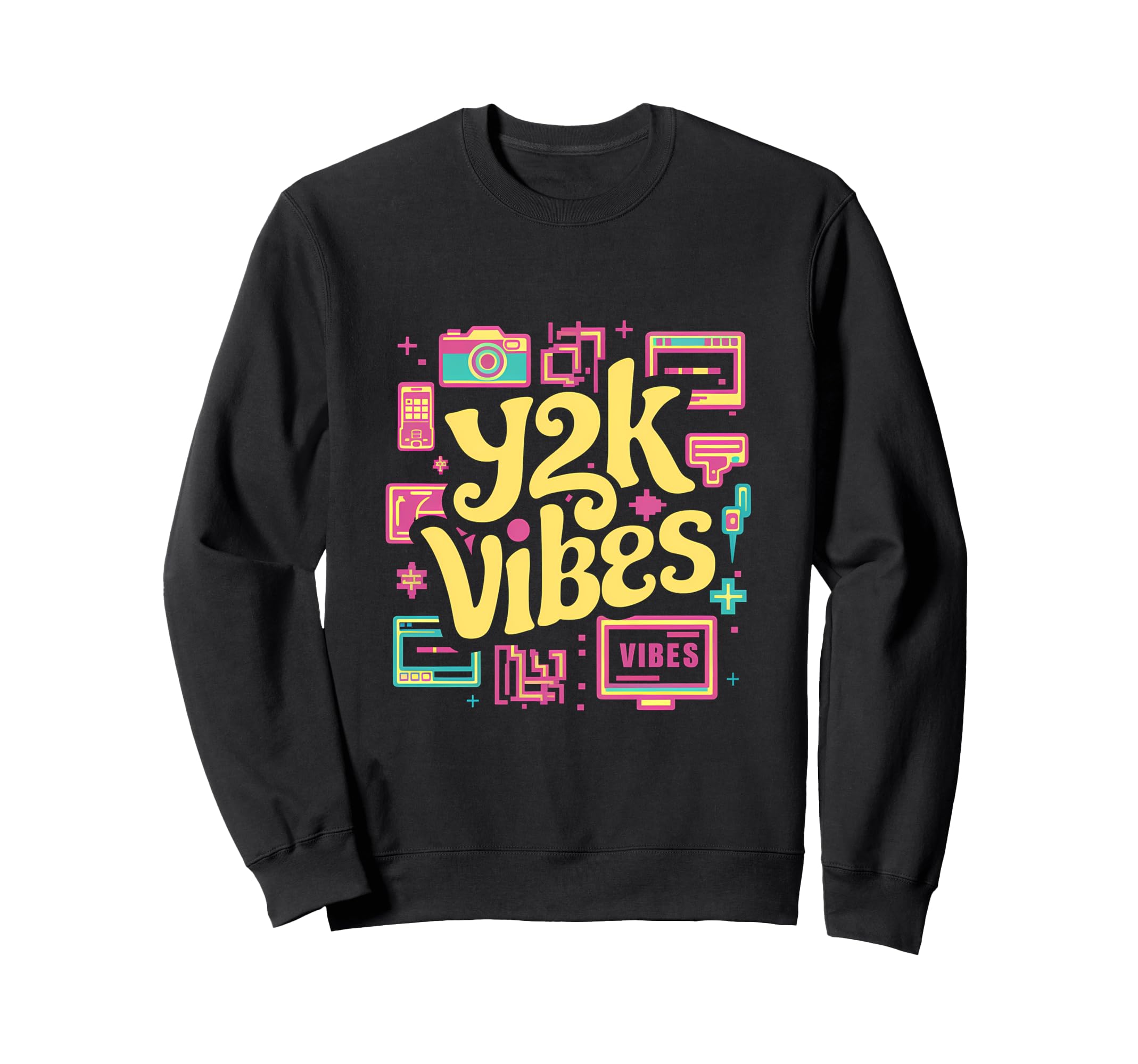 Y2K Vibes 90S Aesthetic Sweatshirt - Casual Everyday Wear Unisex - T-Shirt, Sweatshirt, Hoodie