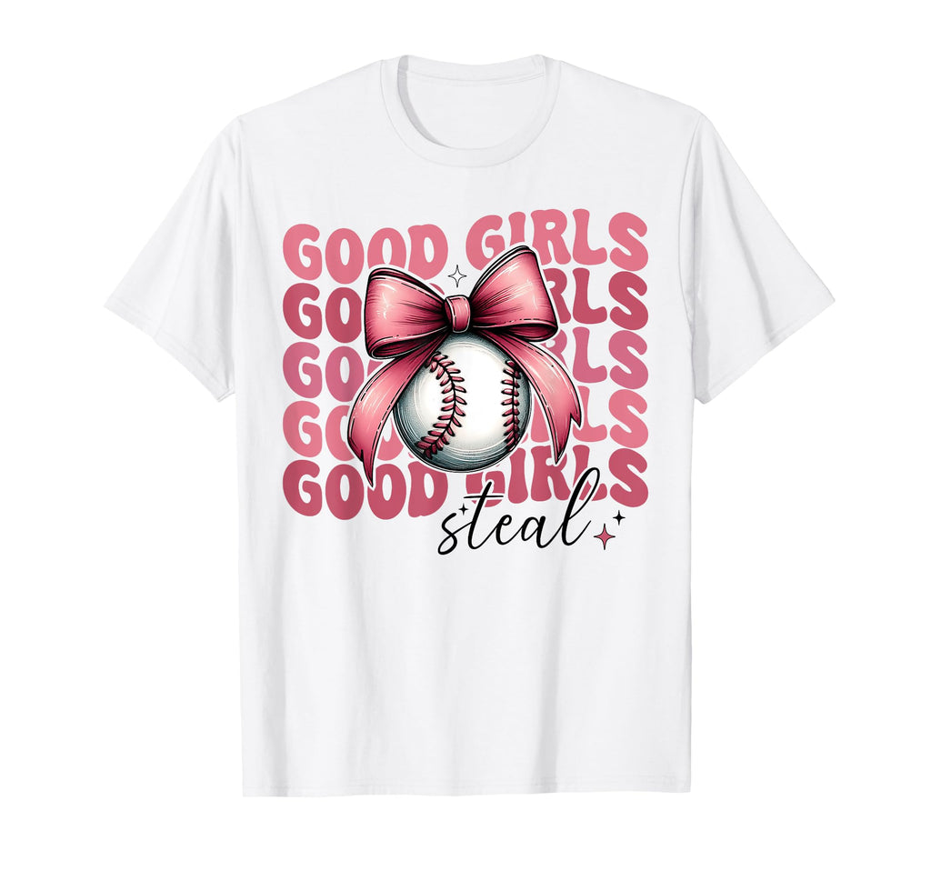 Baseball Mom Mothers Day Coquette Bow T-Shirt - Novelty Apparel for Adults - T-Shirt, Sweatshirt, Hoodie