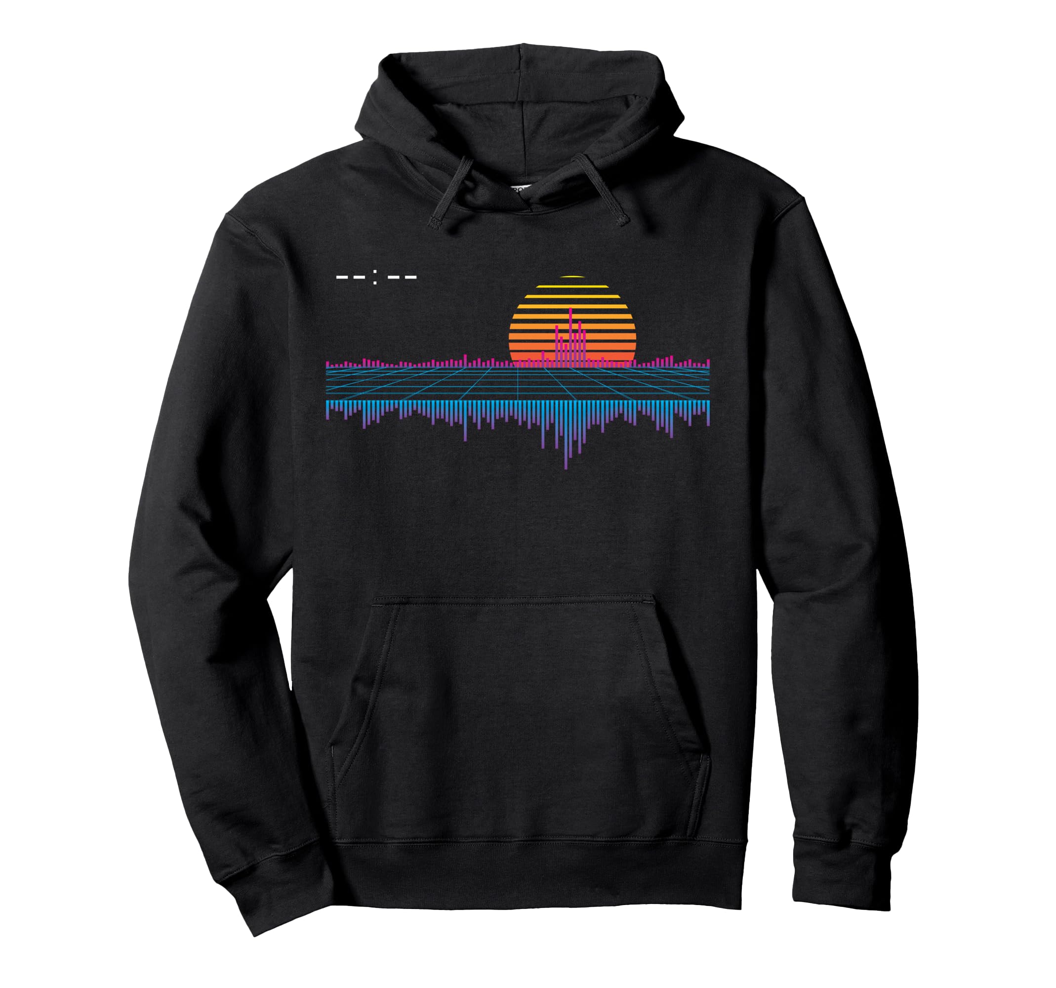 Outrun Synthwave Vaporwave Sunset Hoodie - Streetwear Style for Adults - T-Shirt, Sweatshirt, Hoodie