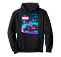 Vaporwave Car Synthwave City Vaporwave Hoodie - Custom Art Print Men Women - T-Shirt, Sweatshirt, Hoodie